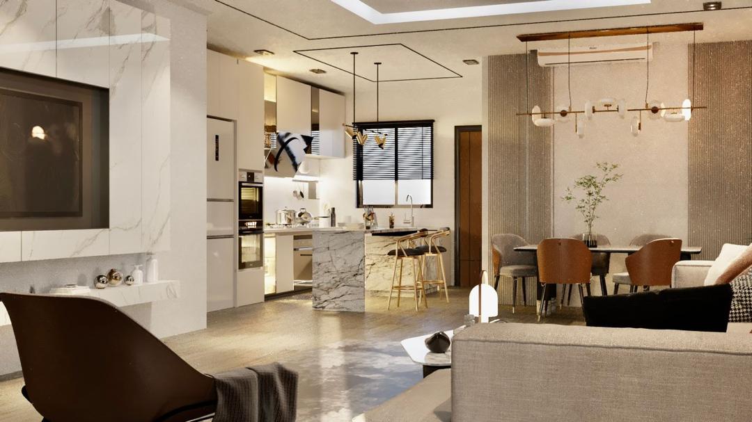 Paradise Palms — Open-plan living
